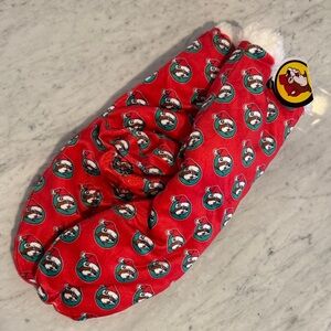 NWT Santa Buc-ee’s Christmas Sherpa gripper socks brand new